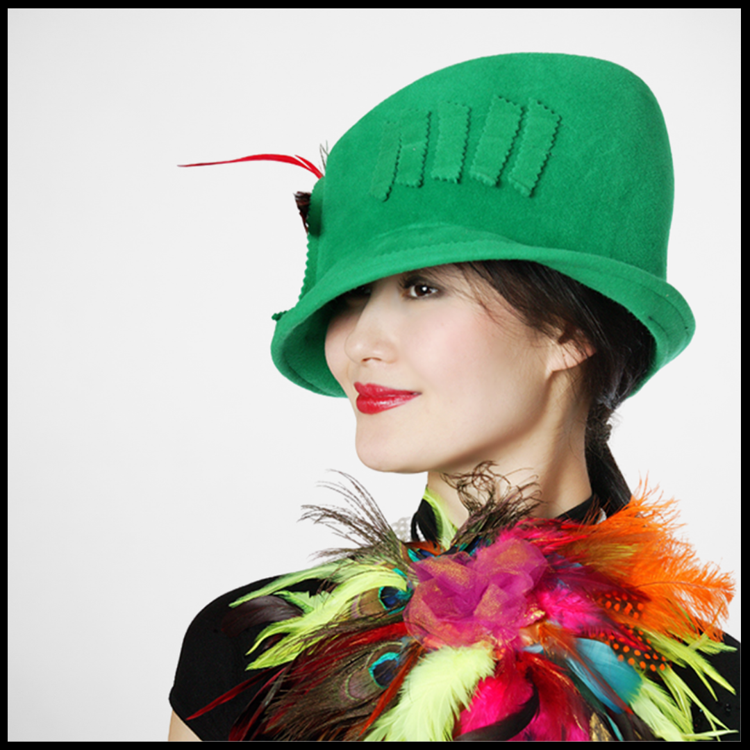 Emerald | Velour Fur Felt - Suzette Art Couture display picture 1
